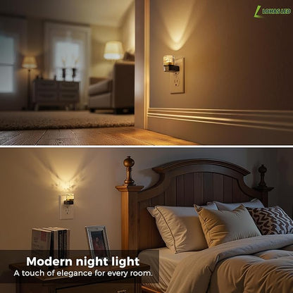 L LOHAS LED Night Light, 2 Pack Night Lights Plug into Wall, 3000K Soft Light - Image 7