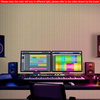 BUBOS 5 Pack Large Acoustic Panels, 47.2" X 23.6" Self-Adhesive Acoustical Wall - Image 9