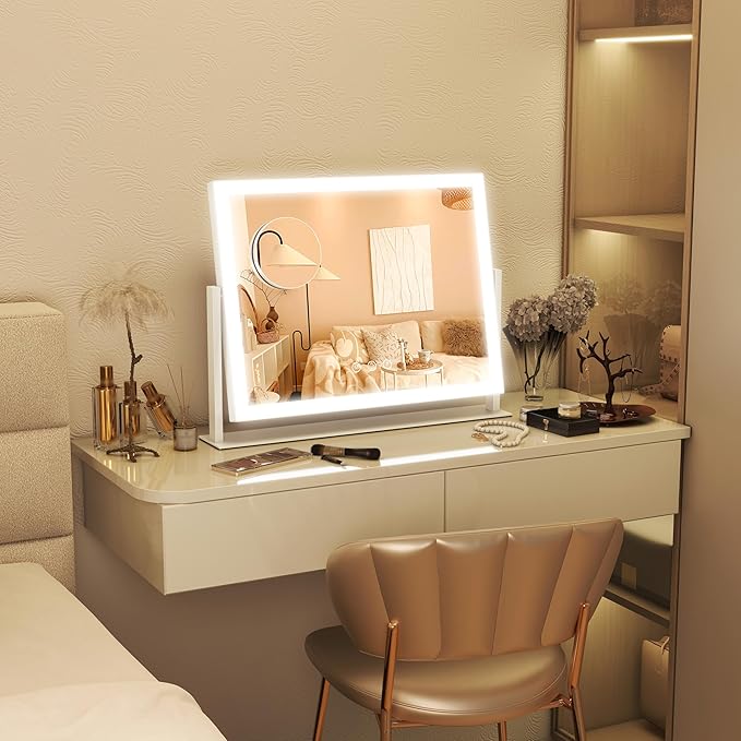 FENNIO Vanity Mirror with Lights 13'' x 17'' Makeup Mirror with Lights - Image 6