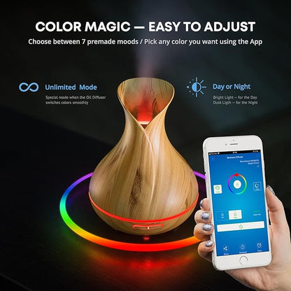 Smart WiFi Wireless Essential Oil Aromatherapy Diffuser - Image 3