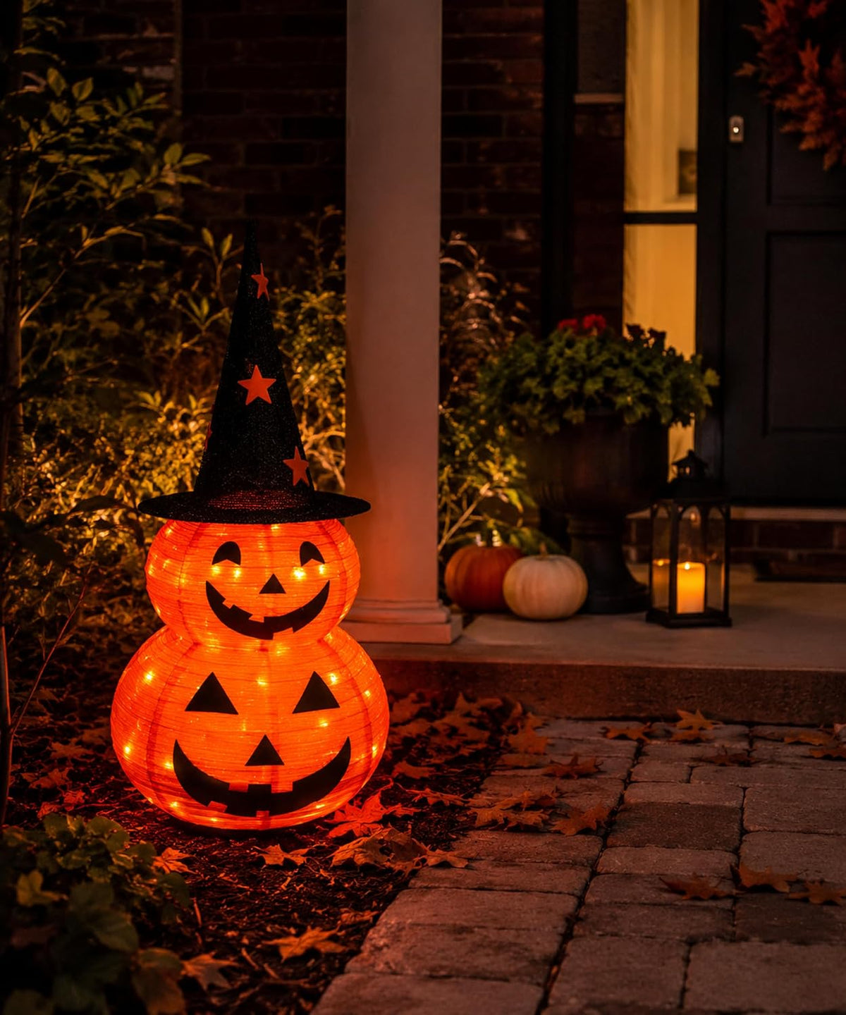 3FT Prelit Halloween Pumpkin Decoration, Pop Up Jack-o-Lantern