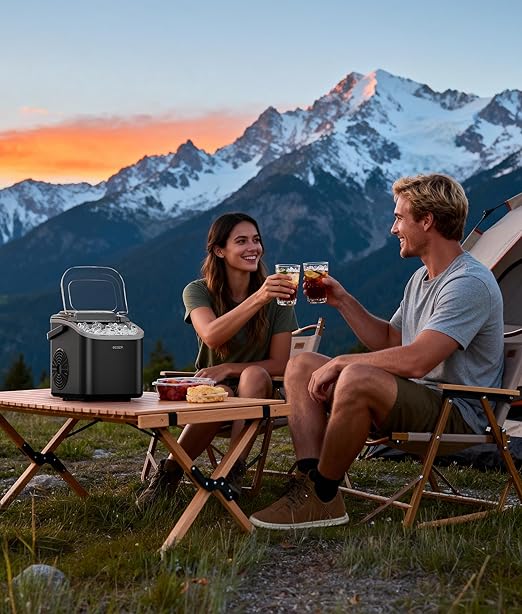 ecozy Portable Ice Makers Countertop, 8 Cubes in 6 Mins, Bullet Ice Maker - Image 8