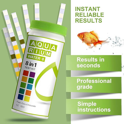 AAwipes Aquarium Ammonia Test Strips 8-in-1 |100 Strips | Quick & Accurate - Image 2