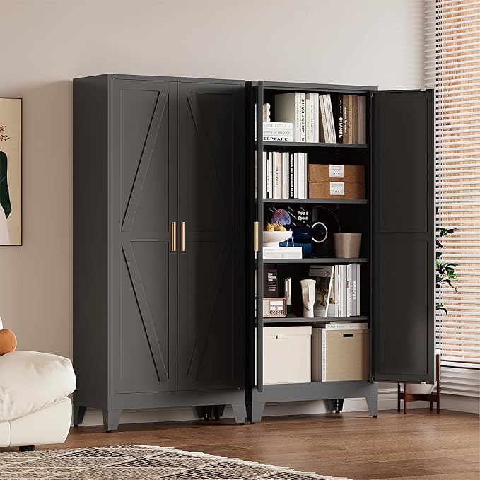 71" Tall Pantry Cabinet, Kitchen Pantry Storage Cabinets - Image 6