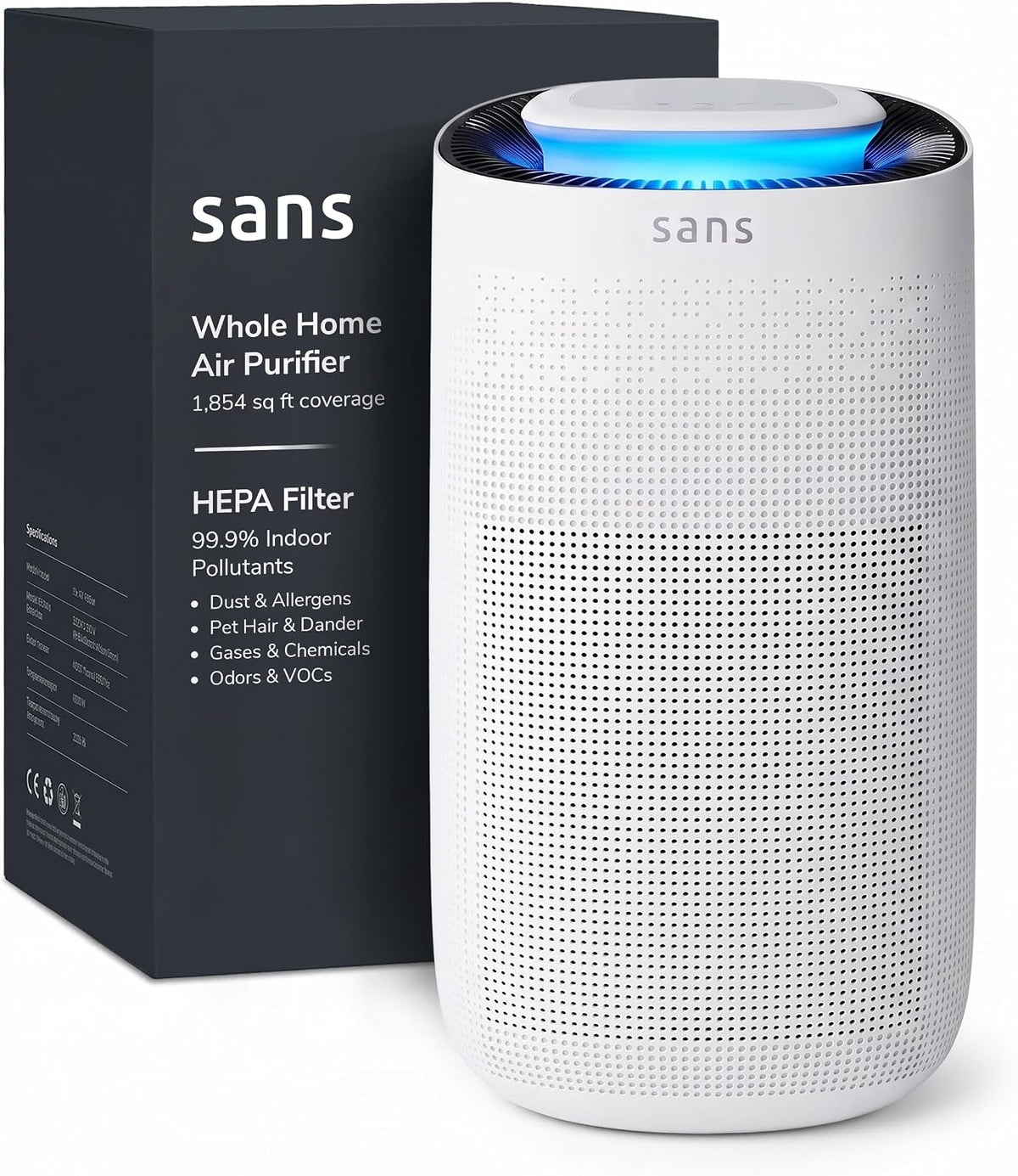 sans hepa air purifier for whole home &, main product view