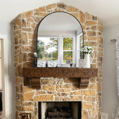 CIRCUMI Arched Wall Mirror, Metal Frame, Large Size - Image 4
