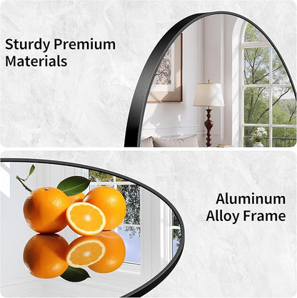 Arched Bathroom Mirror, Wall Mounted Mirror, Living Room, Vertically Hanging - Image 4