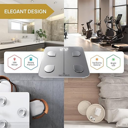 INEVIFIT Smart Body Fat Scale, Highly Accurate Bluetooth Digital Bathroom Body - Image 6