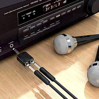Sairps 1/4 Audio Splitter TRS Stereo Plug Interconnect Audio One Male 6.35mm - Image 5