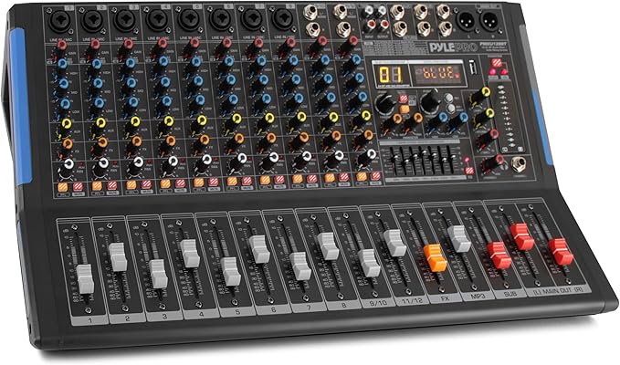 PYLE 12-Channel Bluetooth Studio Audio Mixer by PyleUSA