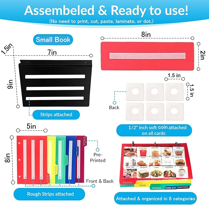 Visual Communication Book with Case, 162 ASD Photo Picture Cards: Autism - Image 3