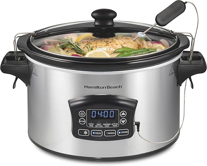 Hamilton Beach Portable 6 Quart Set & Forget Digital Programmable Slow Cooker by HamiltonBeach