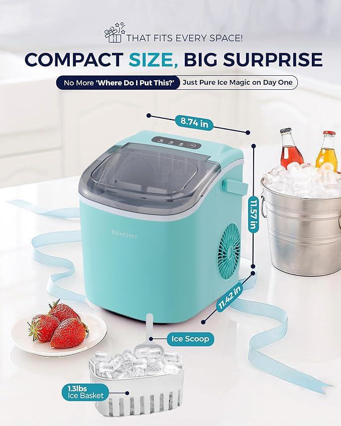EUHOMY Countertop Ice Maker Machine - Image 9