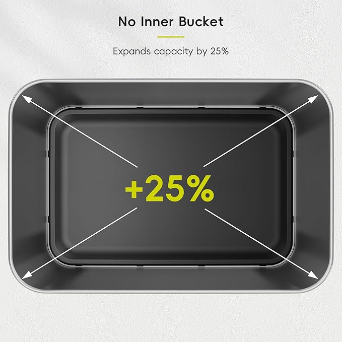 EKO EcoNova 13.2 Gallon/ 50L Automatic Sensor Kitchen Trash Can, Stainless - Image 6