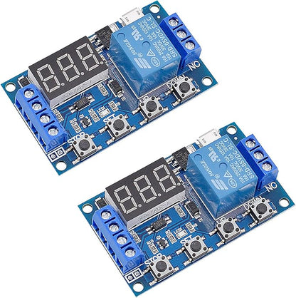 DC 6-30V Timer Relay Programmable Delay Relay Module Cycle Timer by Valefod