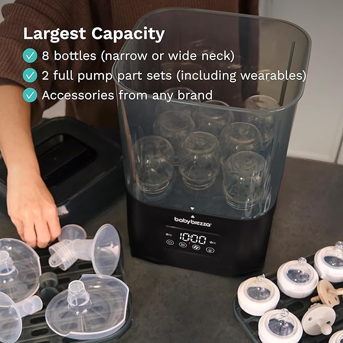 Baby Brezza 10 Minute SuperQuick Bottle Sterilizer + Dryer - Image 3