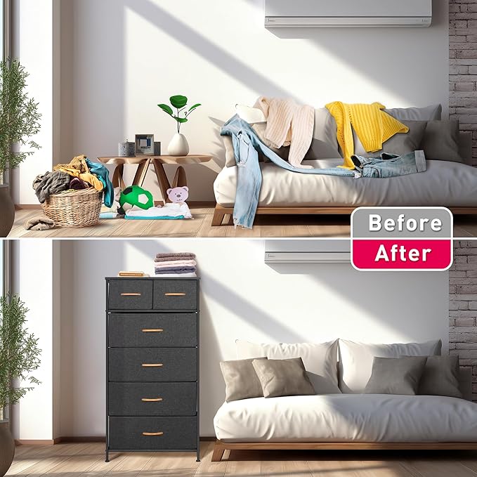 Mifuro Tall Dresser for Bedroom, Vertical Storage Organizer Tower - Image 6