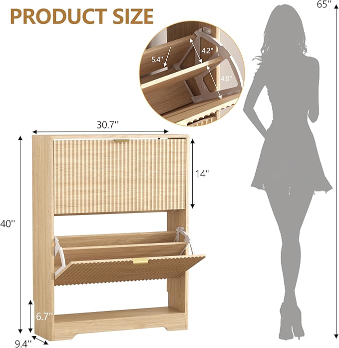 Shoe Cabinet Storage for Entryway - Image 2