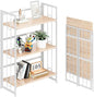 4NM No Assembly 3 Tiers Folding Bookshelf by 4NM