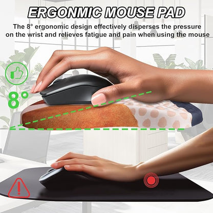 Ergonomic Mouse Pad Wrist Support and Keyboard Wrist Rest, Computer Carpal - Image 4
