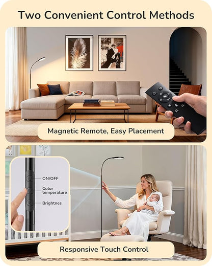 EDISHINE LED Floor Lamp, 1300LM Super Bright Reading Floor Lamps - Image 5