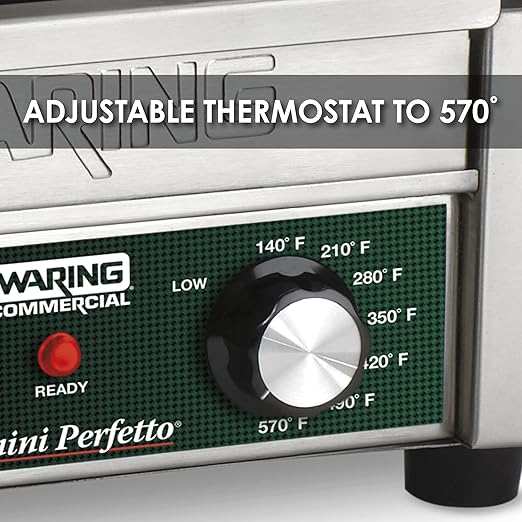 Waring Commercial WPG150 Compact Italian-Style Panini Grill - Image 6