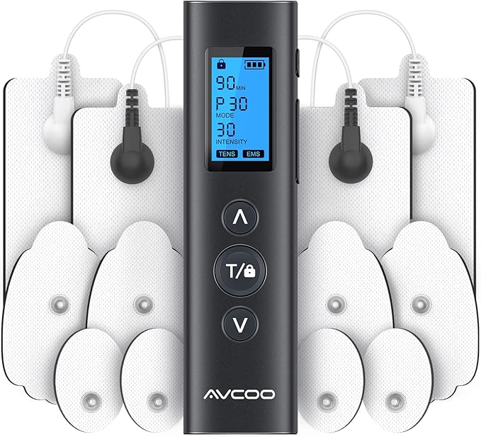AVCOO 30 Modes TENS EMS Unit Compact Muscle Stimulator by AVCOO