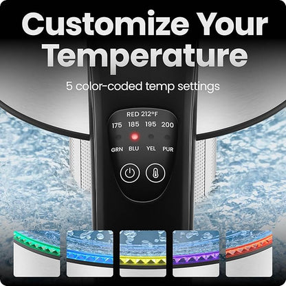 Chefman Electric Kettle with Temperature Control, 5 Presets LED Indicator Lights - Image 3