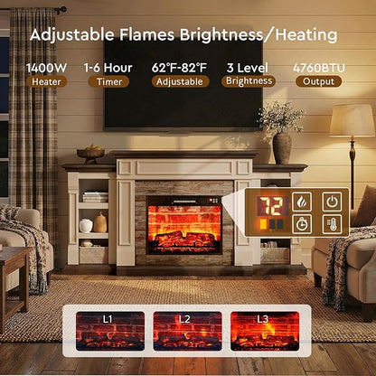 LGHM 72" Electric Fireplace - Image 5