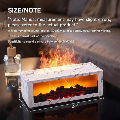 Fireplace Flame Air Diffuser Humidifier, 7 Colors Aromatherapy Essential Oil - Image 2