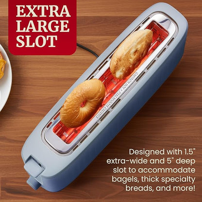 Elite Gourmet ECT2517OX SLIMTOAST™ 2-Slice, Long Slot Toaster, Cool-touch Body - Image 3