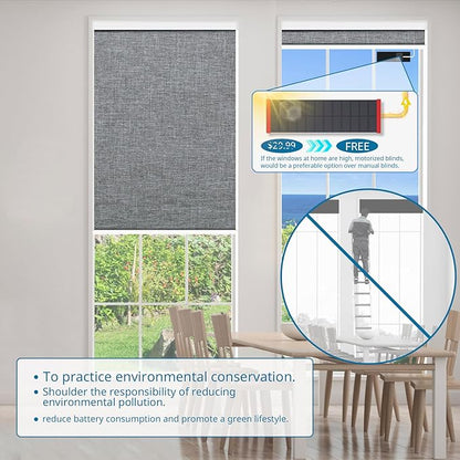 DENFOON Motorized Blinds with Remote Control, Custom Blackout Smart Blinds - Image 2
