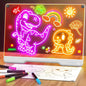 16-Inch Rechargeable Doodle Glow LED Note Board, 7-Color Light Modes, Neon Art by LightUpYourCreativity