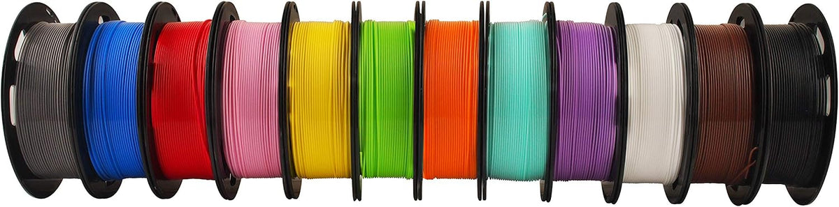 1.75mm 3d printer normal pla filament 12 bundle shown in use