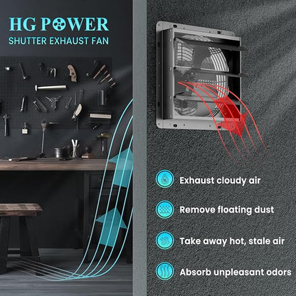 HG Power 12 Inch Shutter Exhaust Fan - Image 6