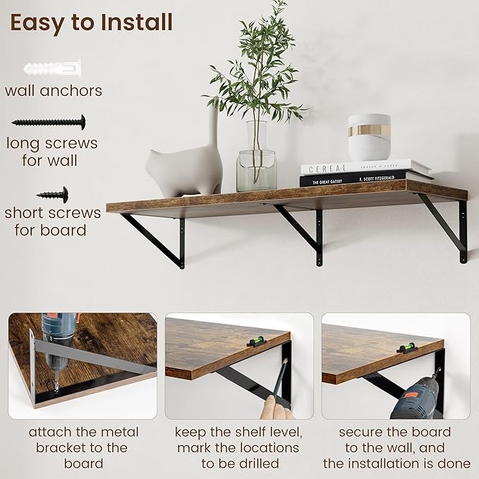 Axeman 12 Inch Deep Floating Shelves - Image 6