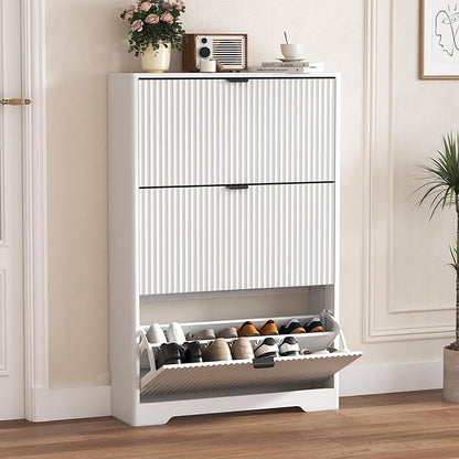 Shoe Cabinet Storage for Entryway by HUANLEGO