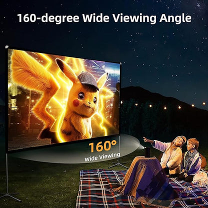 Portable Projector Screen with Stand Outdoor: Camping Projection Screen 80 inch - Image 4