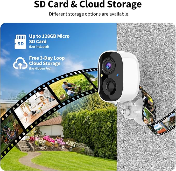 Wireless Security Cameras Outdoor/Indoor, 2K UHD WiFi Smart Security Camera - Image 3