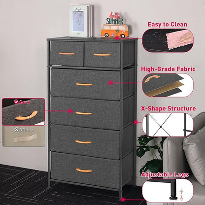 Mifuro Tall Dresser for Bedroom, Vertical Storage Organizer Tower - Image 8