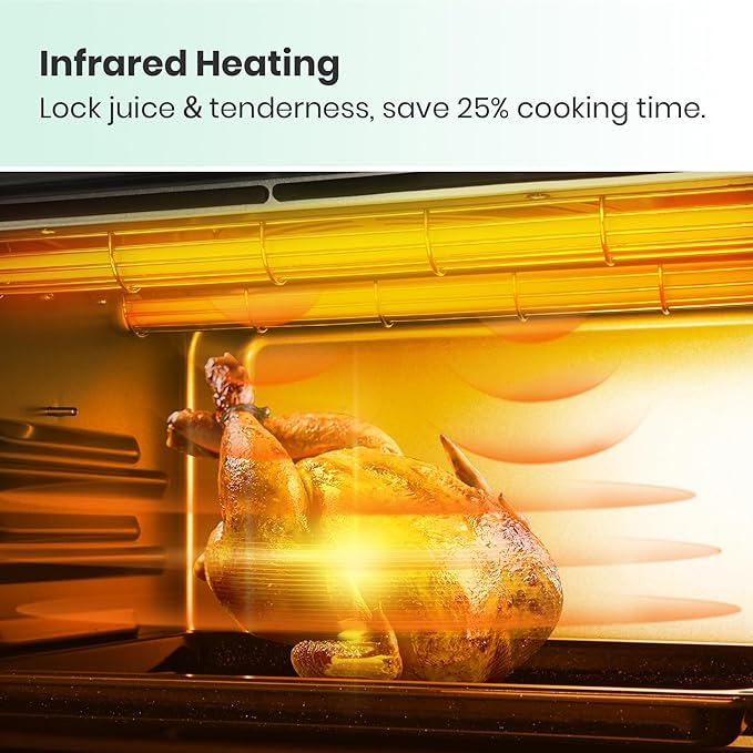 VAL CUCINA Retro Style Infrared Heating Air Fryer Toaster Oven, Extra Large - Image 4