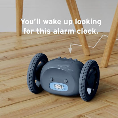 CLOCKY Extra Loud Alarm Clock for Heavy Sleepers on Wheels Rolls Runs Away - Image 5