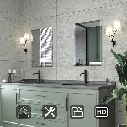 Mirrorons Beveled Mirror, Bathroom Mirrors - Image 2