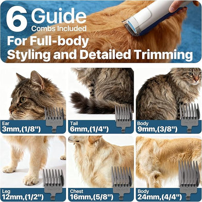 Dog Grooming Kit with Vacuum, 15000Pa Pet Hair Clipper and Shedding Brush - Image 5