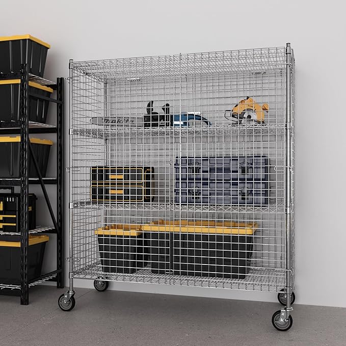 24" W x 60" L x 69" H Heavy Duty Utility Commercial Grade Metal Storage NSF - Image 8