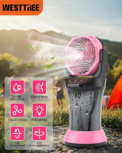 WESTTREE Portable Misting Fan - Image 8