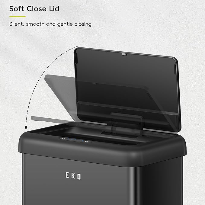 EKO Vintage 50L / 13.2 Gallon Motion Sensor Trash Can, Dual Compartment 32L + - Image 5