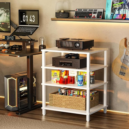 LELELINKY 4-Tier AV Media Player Stand, Stereo Stand, Modern Audio Shelf - Image 9