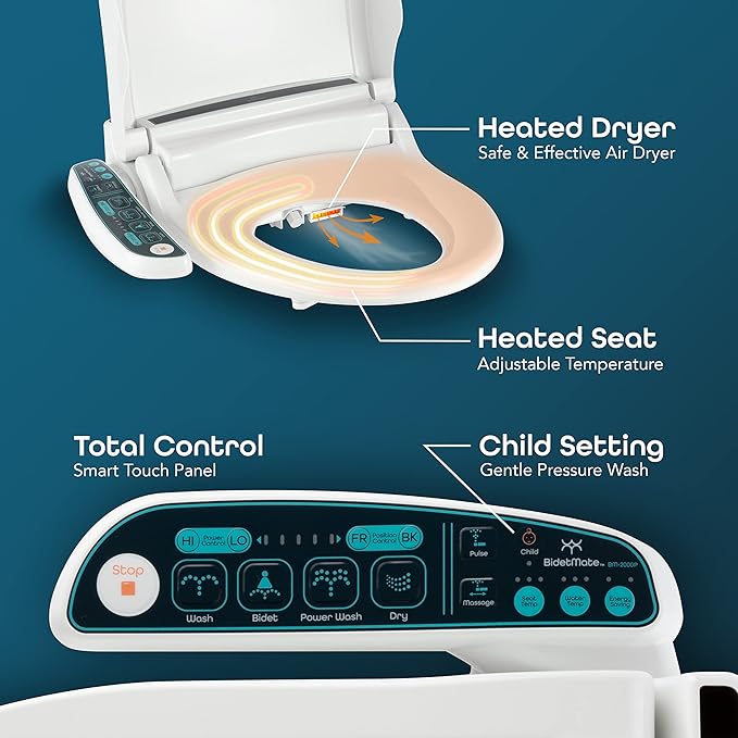 BidetMate 2000 Series Electric Bidet Toilet Seat - Image 3