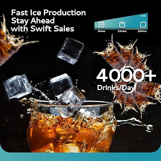 EUHOMY Commercial Ice Maker Machine, 450 lbs/24H Industrial Ice Machine - Image 3